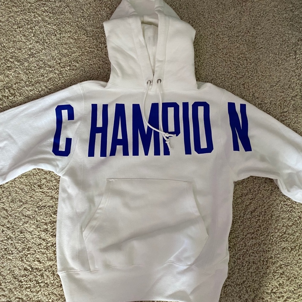 White Champion Hoodie